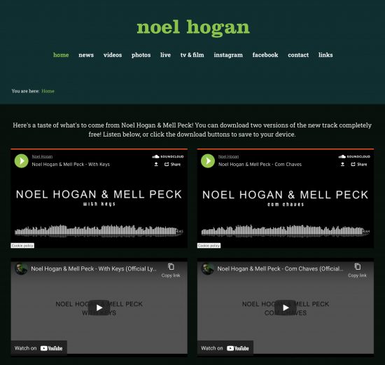 Noel Hogan’s new project with YouTuber Mell Peck Cranberries World