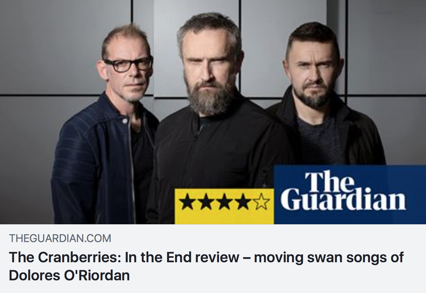 REVIEW “The Cranberries In The End Review moving